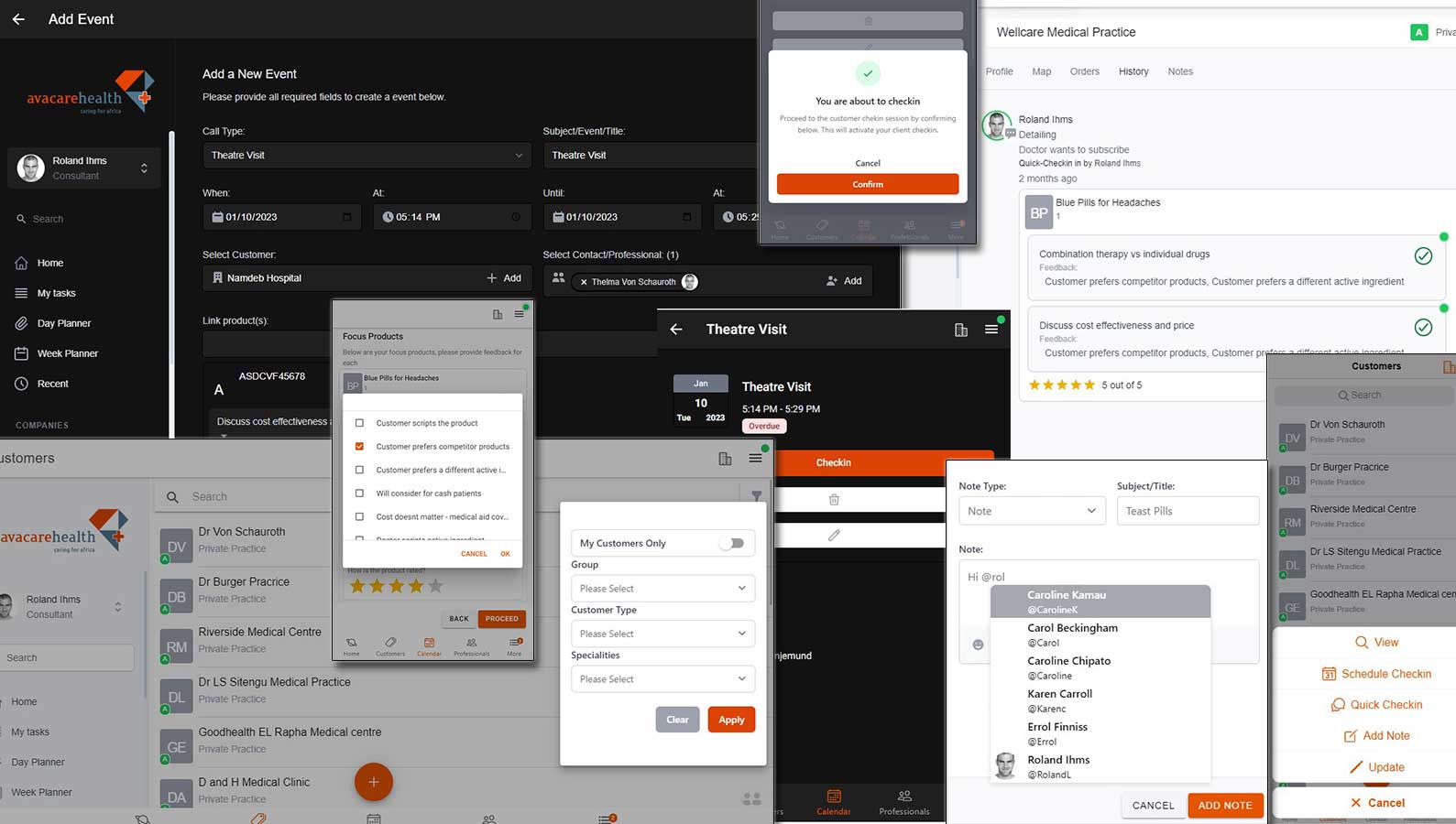 Screenshot of Global Pharma CRM
